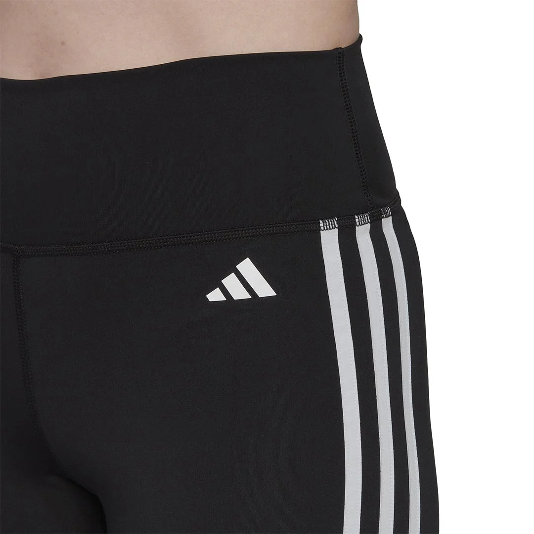 adidas - Women's Training Essentials 3 Stripes High Waisted Short Tights (HK9964) - Image 5