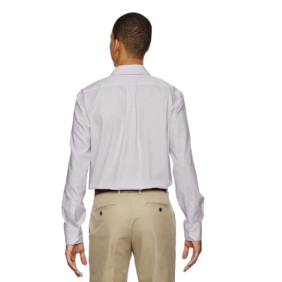 North End - Men's Paramount Wrinkle Resistant Checkered Shirt (87043 449) - Image 3