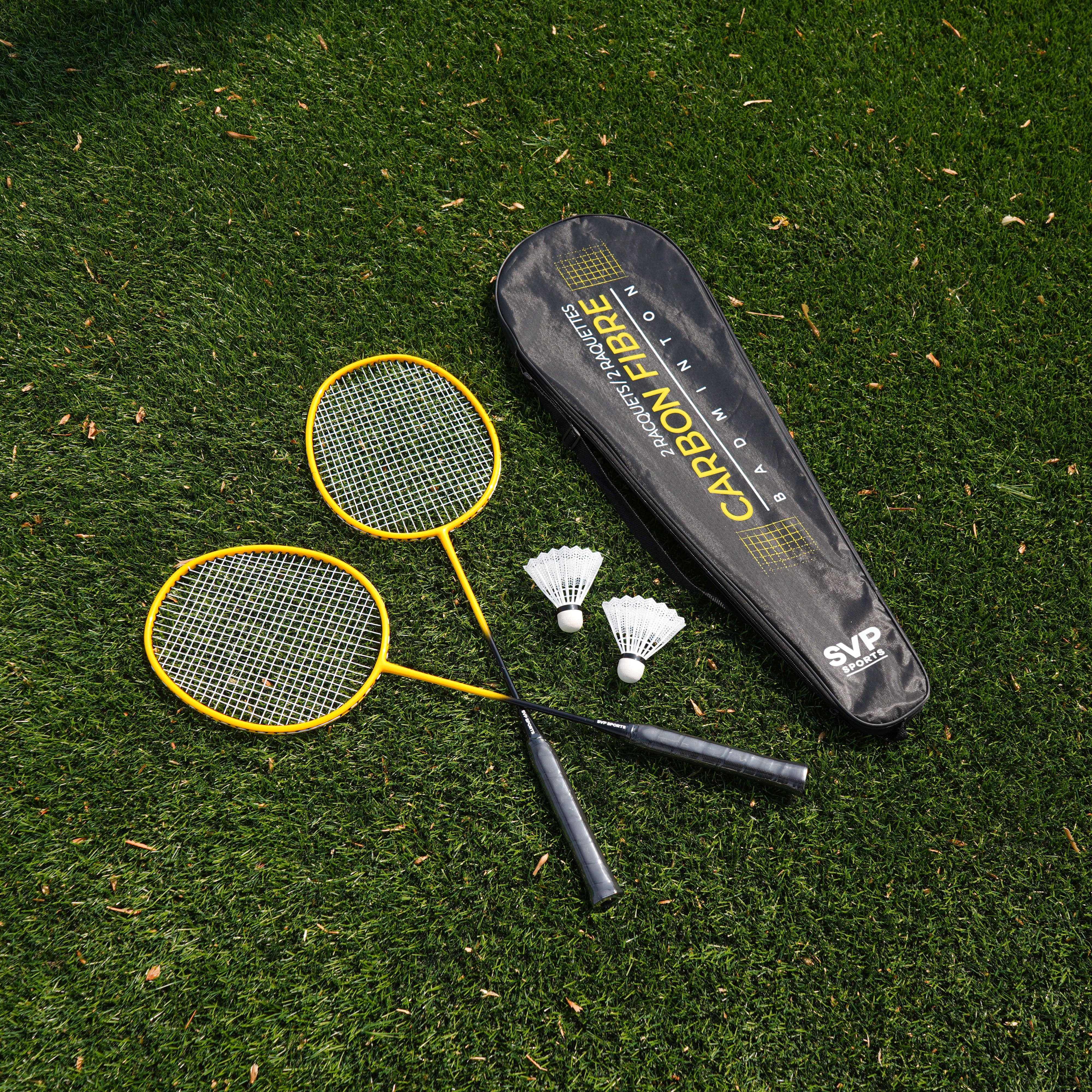 SVP Play - 2 Pack Carbonfibre Badminton Racquet Set (SSO-050) - Image 6