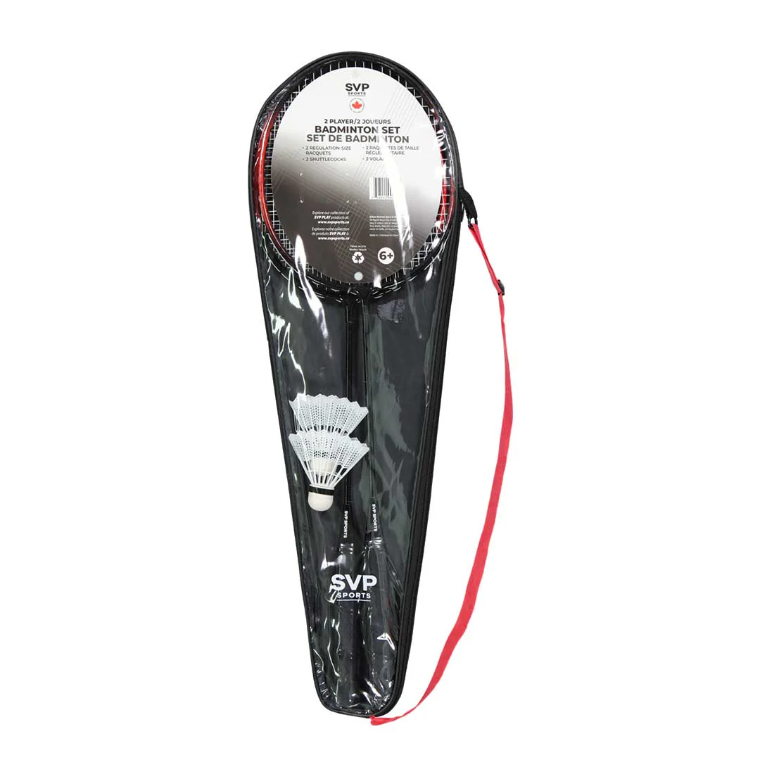 SVP Play - 2 Pack Steel Badminton Racquet Set (SSO-047A2) - Image 5
